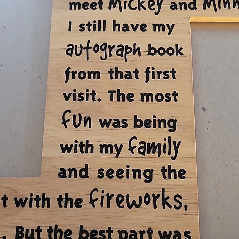 Disney Memories Picture Frame